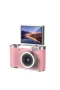 LK007 Pembe Dijital Fotoğraf Makinesi 48 MP 1080P Flip Ekran 18x Zoom