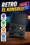 M21 Atarİ Taşınabilir Retro Oyun Konsolu Çift Analog Joystick IPS Ekran Linux Sistem