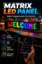 Telefon Kontrollü RGB Matrix LED Cam Paneli – Bluetooth Dijital Ekran
