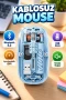 Mavi Bluetooth 5.2 Kablosuz Mouse – USB Alıcılı ve Ayarlanabilir DPI