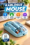Mavi Kablosuz Mouse – Bluetooth 5.2 ve 2.4G USB Çift Mod, Ayarlanabilir DPI