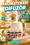 Mini LED Difüzör Hava Nemlendirici USB Aromaterapi Cihazı 5 Esans Hediyeli