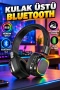 MT965 Kablosuz RGB Işıklı Katlanabilir Bluetooth 5.3 Kulak Üstü Kulaklık