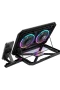 N33 Çift Fanlı Laptop Soğutucu Stand RGB Aydınlatmalı Ayarlanabilir USB