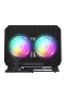N33 Çift Fanlı Laptop Soğutucu Stand RGB Aydınlatmalı Ayarlanabilir USB