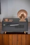 Nostaljik Gramofon Tasarımlı Bluetooth Stereo Speaker Çift Hoparlörlü 3D Ses Sistemi