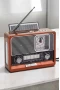 Nostaljik Görünümlü USB Girişli Bluetooth Bağlantılı Radyo