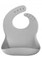 Oioi Basics Silikon Mama Önlüğü Powder Grey