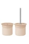 Oioi Ham+hüp Pipetli Silikon Bardak Seti Bubble Beige / Powder Grey