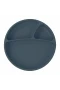 Oioi Porsiyon Vakum Tabanlı Silikon Tabak Deep Blue