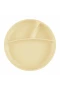 Oioi Porsiyon Vakum Tabanlı Silikon Tabak Mellow Yellow