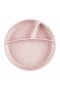 Oioi Porsiyon Vakum Tabanlı Silikon Tabak Pinky Pink