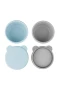 Oioi Silikon Kapaklı Mini Kase 2li Mini Bites Mineral Blue / Powder Grey