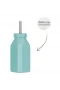 Oioi Şişe + Pipet 200 Ml Aqua Green / Powder Grey