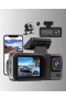 3 Kameralı Araç İçi DashCam – Ön Full HD, Arka ve İç Kamera | Wi-Fi, IR Gece Görüş, G-Sensor