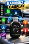 Otomatik Eşleşmeli Kablosuz CarPlay ve Android Auto Adaptörü