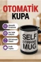 Otomatik Karıştırmalı Termos Kupa Tek Tuşlu Çift Katmanlı Pratik Model