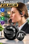 OWS Siyah Kablosuz Kulaklık Bluetooth 5.5 HiFi Ses ve 36 Saat Şarj Kutusu