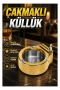 Paslanmaz Metal Çakmaklı Küllük – Yeniden Doldurulabilir