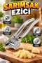 Paslanmaz Metal Sarımsak Ezici – Ergonomik Saplı Güçlü Pres