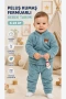 Peluş Kumaş Fermuarlı Bebek Takımı – 6-24 Ay
