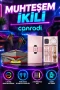 Pembe 1.70 İnç AMOLED Akıllı Saat 3 Kordonlu Set ve Kablosuz Oyuncu Kulaklığı