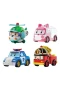 POLI MRT-760 Robocar Poli Mini Kasabanın Kurtarma Araçları 4lü Set