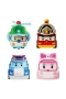 POLI MRT-760 Robocar Poli Mini Kasabanın Kurtarma Araçları 4lü Set