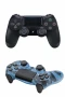 PS4 Joystick Titreşimli Oyun Kolu Dokunmatik Yüzeyli USB Şarj Kablolu Uzun Pil Ömürlü