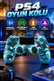 PS4 Kablosuz Oyun Kolu Kamuflaj Desenli Bluetooth Joystick