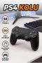PS4 Uyumlu Kablosuz Oyun Kolu Titreşimli Şarjlı Ergonomik Siyah Controller