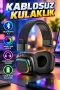 Renkli Işık Efektli Bluetooth 5.3 Katlanabilir Kablosuz Müzik Kulaklığı