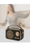Retro Bluetooth Radyo USB ve TF Kart Destekli Nostaljik Müzik Çalar