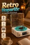 Retro Tasarımlı Bluetooth Hoparlör Gece Lambalı Dijital Saatli 3ü 1 Arada