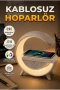 RGB Gece Lambalı Bluetooth 5.0 Hoparlör | Kablosuz Şarj ve FM Radyo