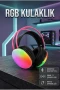 RGB Işıklı Kablosuz Kulaklık – Bluetooth 5.3, 3D Surround Ses, IPX4