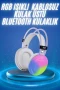 RGB Aydınlatmalı Bluetooth 5.3 Kulak Üstü Oyuncu Kulaklığı – 40 mm Sürücü, 800 mAh