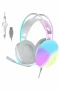 RGB Işıklı Bluetooth 5.3 Kablosuz Kulak Üstü Gaming Kulaklık 40mm Sürücü ve Type-C Şarj