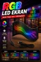 RGB Kayar Yazılı LED Reklam Ekranı USB Bağlantılı Esnek LED Panel