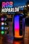 RGB LED Işıklı Bluetooth Hoparlör Type-C Şarjlı Taşınabilir Kablosuz Speaker