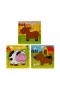 S00002907 WOODEN PUZZLE ANIMALS 9 PCS 3 AST