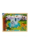 S01002909 WOODEN PUZZLE VEHICLES ANMALS 5 PCS 2 AST