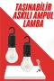 Type-C Şarjlı LED Kamp Lambası – Ampul Tasarımlı Askılı Ambiyans Işığı
