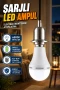 Şarjlı E27 LED Ampul 6500K Beyaz Işık – Elektrik Kesintisinde Aydınlatma