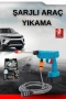 Şarjlı Yüksek Basınçlı Oto Yıkama ve Bahçe Sulama Tabancası 15000mAh Lityum Pil
