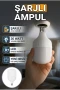 Şarjlı Torch LED Ampul 30W E27 Beyaz Işık Acil Durum Aydınlatma