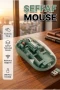 Şeffaf Gövdeli Bluetooth ve USB Alıcılı Çift Mod Kablosuz Mouse 1000-2400 DPI Sessiz Tıklama