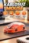 Şeffaf Kablosuz Bluetooth Mouse – Sessiz Tıklama ve Ergonomik Tasarım