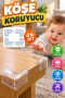 Şeffaf Mobilya Köşe Koruyucu 4lü Set – Masa ve Sehpa Kenar Koruma Aparatı