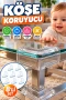 Şeffaf Mobilya Köşe Koruyucu 8li Set – Masa, Sehpa ve Dolap Kenar Koruma Aparatı